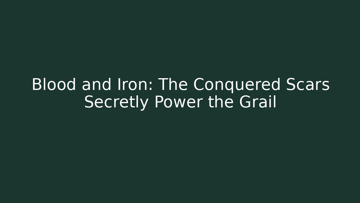 Blood and Iron: The Conquered Scars Secretly Power the Grail