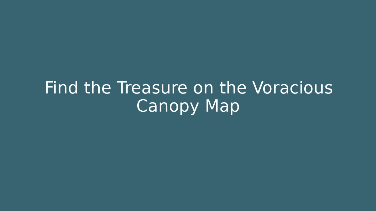 Find the Treasure on the Voracious Canopy Map - Smart Esu