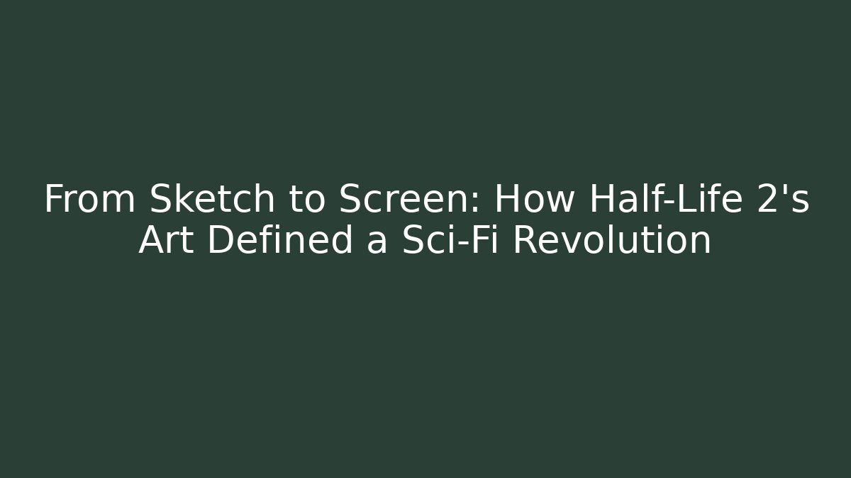 From Sketch to Screen: How Half-Life 2’s Art Defined a Sci-Fi Revolution