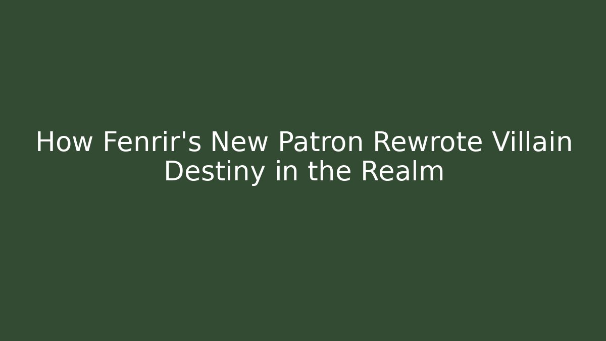 How Fenrir's New Patron Rewrote Villain Destiny in the Realm