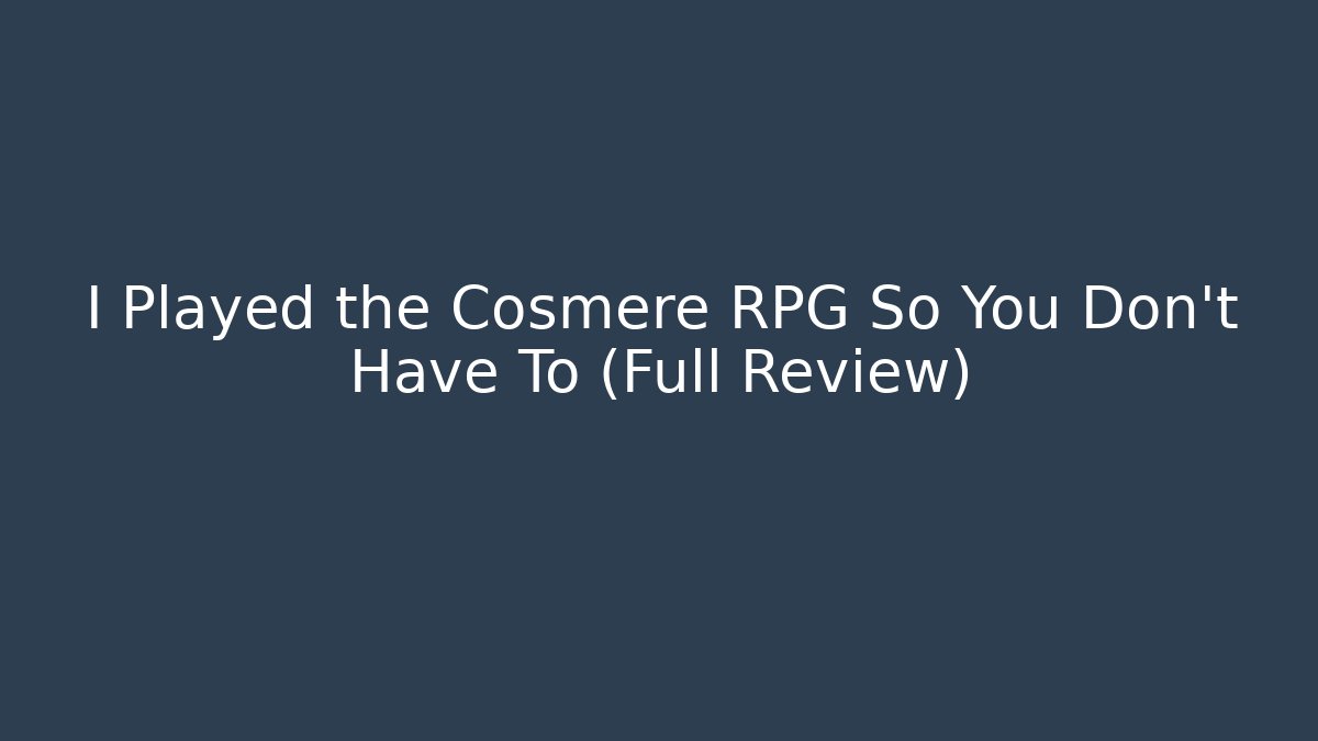 I Played the Cosmere RPG So You Don't Have To (Full Review)