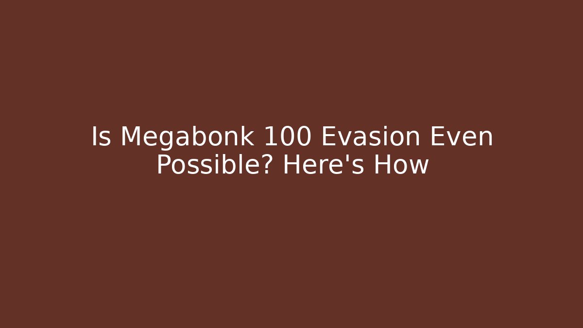 Is Megabonk 100 Evasion Even Possible? Here’s How