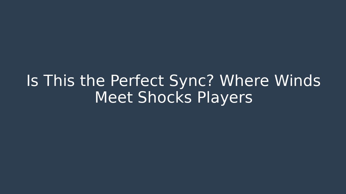 Is This the Perfect Sync? Where Winds Meet Shocks Players