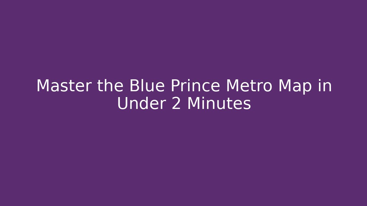 Master the Blue Prince Metro Map in Under 2 Minutes
