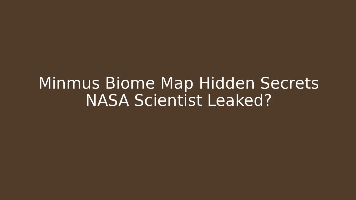 Minmus Biome Map Hidden Secrets NASA Scientist Leaked?