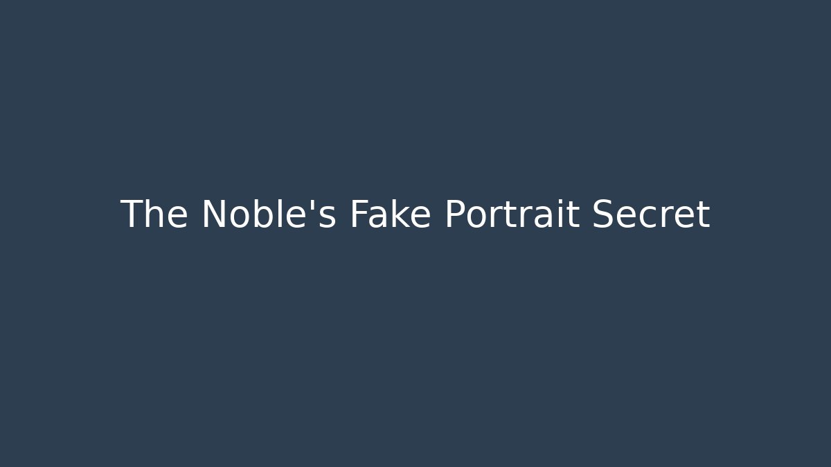 The Noble's Fake Portrait Secret