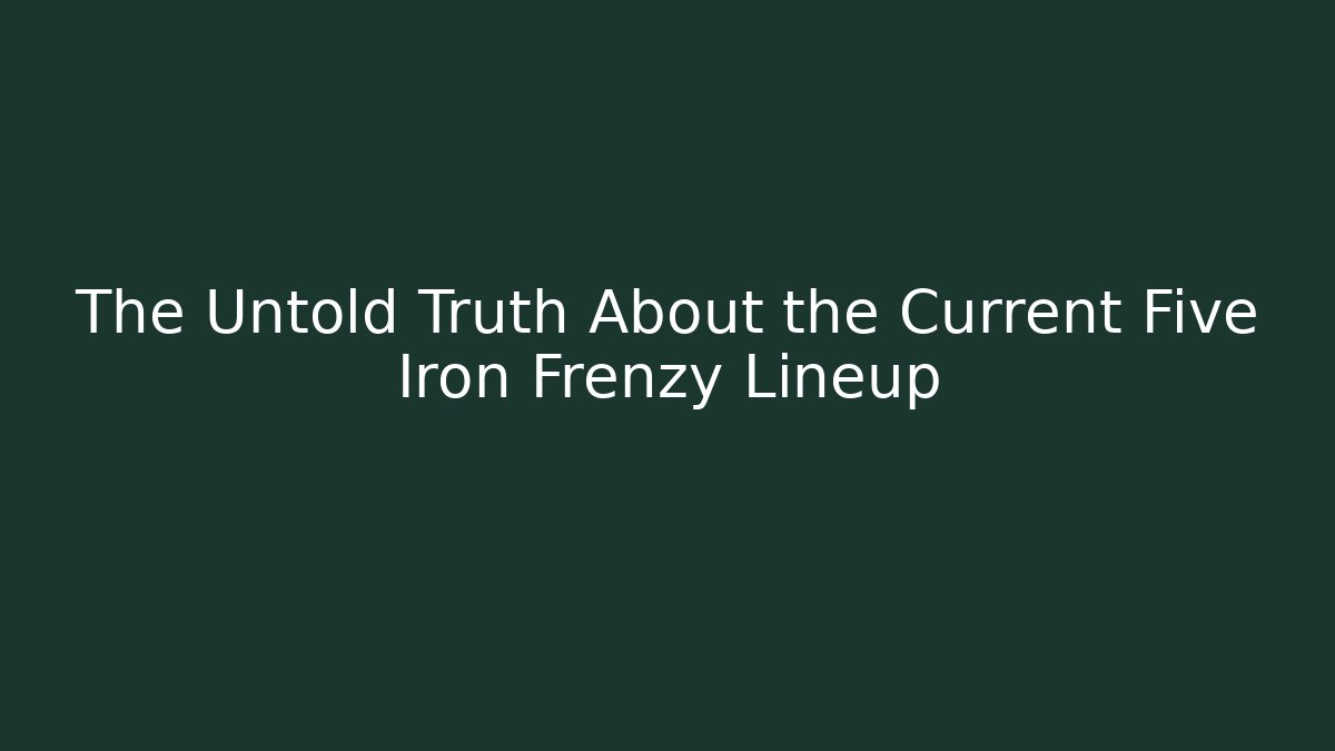 The Untold Truth About the Current Five Iron Frenzy Lineup