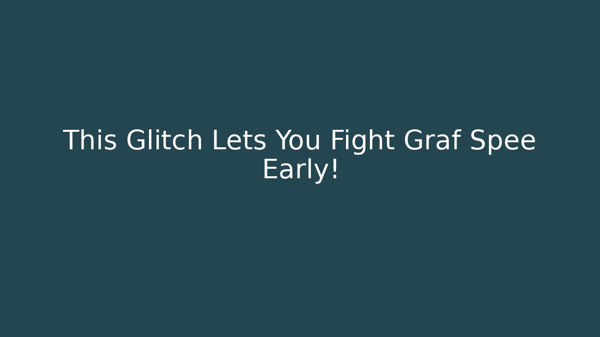 This Glitch Lets You Fight Graf Spee Early!
