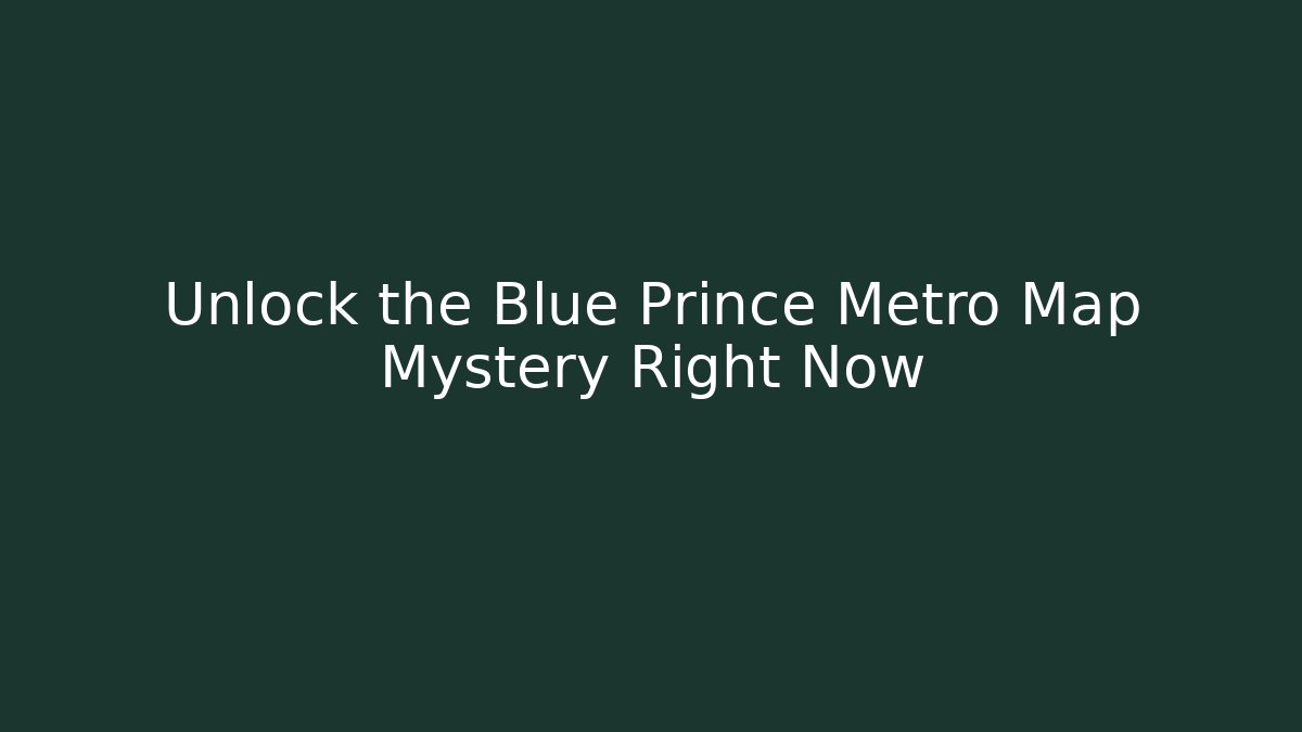Unlock the Blue Prince Metro Map Mystery Right Now