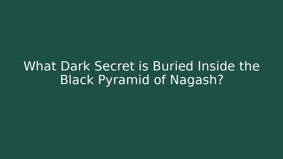 What Dark Secret is Buried Inside the Black Pyramid of Nagash?