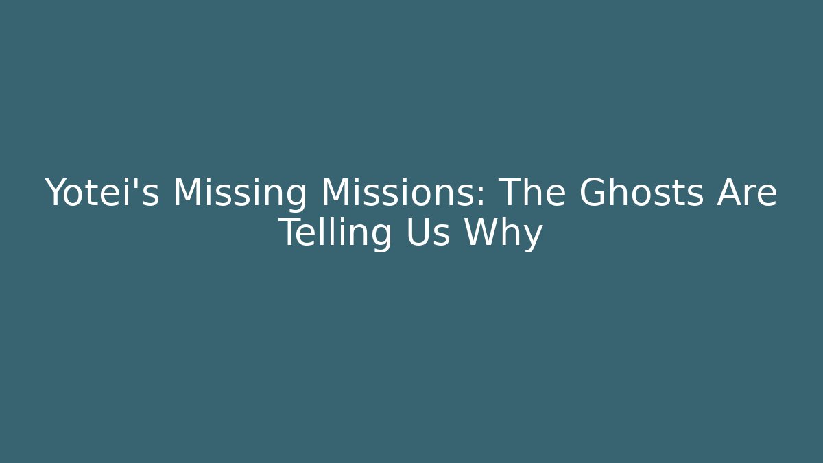 Yotei's Missing Missions: The Ghosts Are Telling Us Why