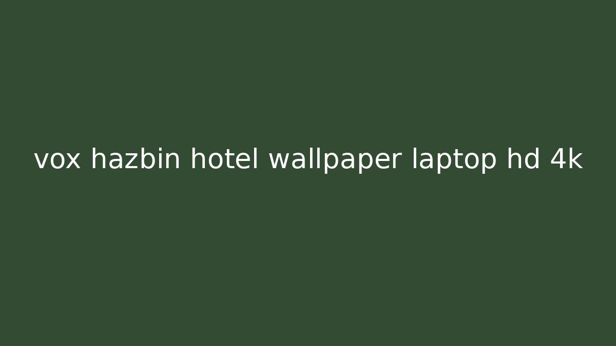 vox hazbin hotel wallpaper laptop hd 4k